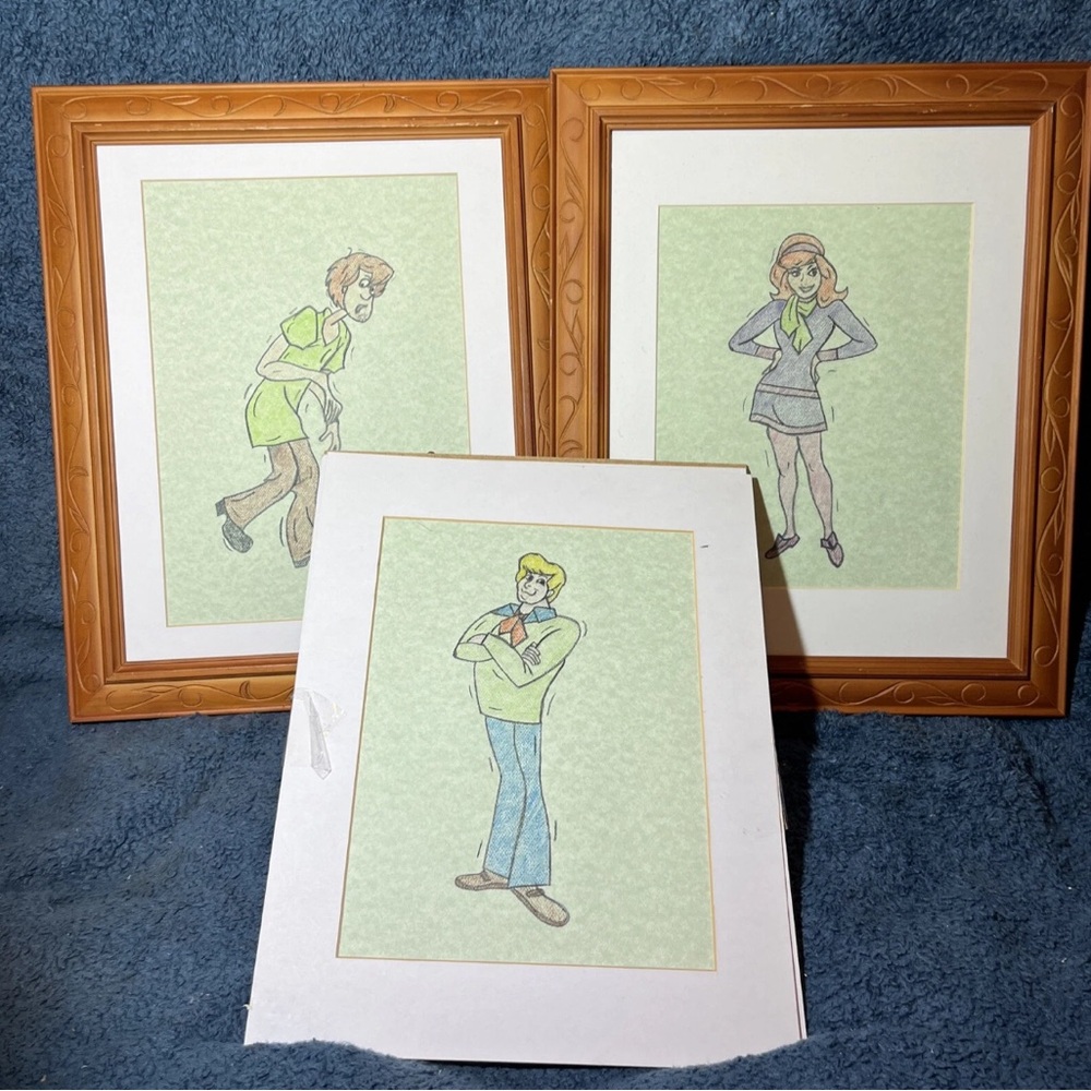 3 Scooby-Doo fan art drawing markers comic manga painting